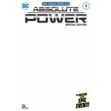 ABSOLUTE POWER SPECIAL EDITION BLANK VARIANT DC COMICS RAW