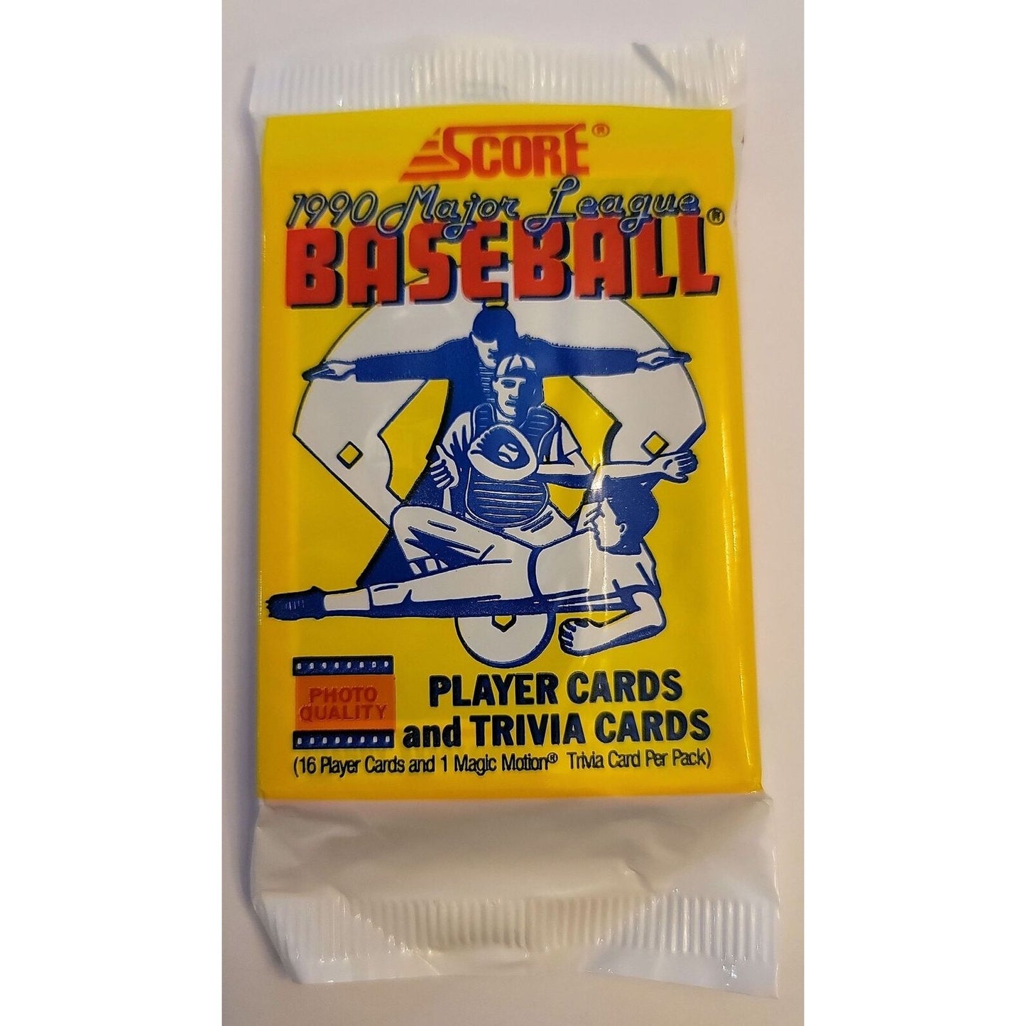 1990 Score Baseball Cards Sealed Wax Pack