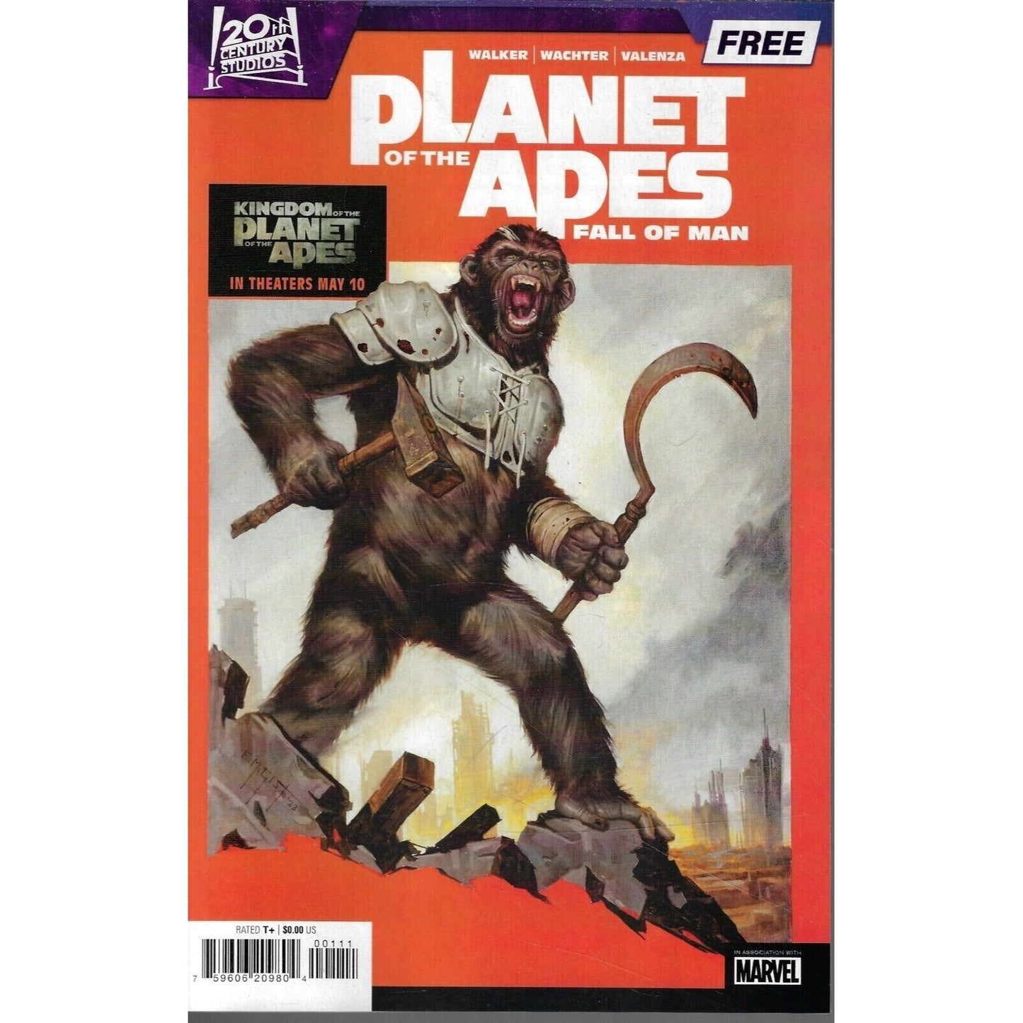 Planet of the Apes Fall of Man Promo 1 shot Marvel NEW BAGGED AND BOARDED FCBD