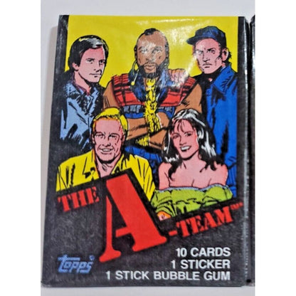 Topps "The A-Team" Vintage Original Sealed Wax Pack 1983 MR. T CAST WRAPPER