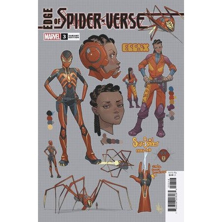 Edge of Spider-Verse 3 Pete Woods Design Variant 1:10 2024 NEW RAW 1st app Star-Spider