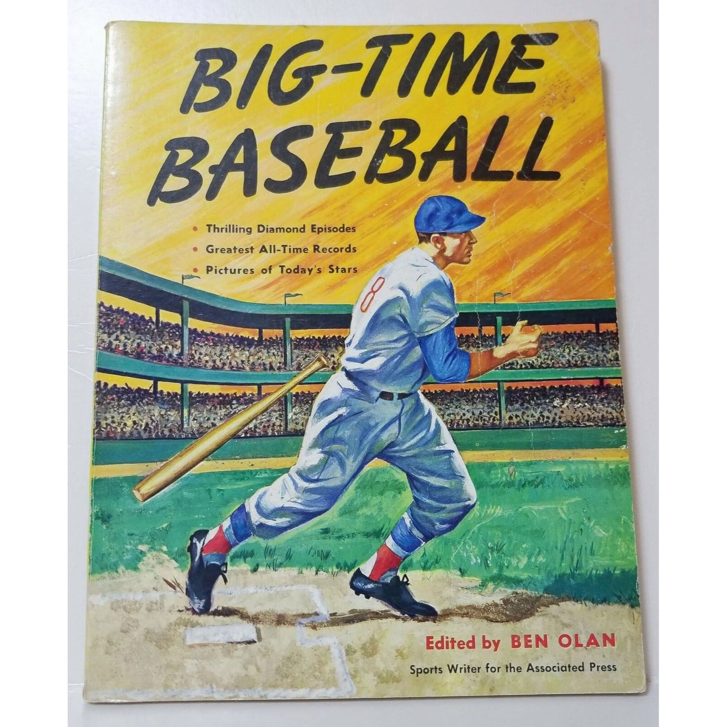 1961 BIG-TIME BASEBALL PAPER Book CLASSIC BY BEN OLAN M Babe Ruth Aaron - Mays