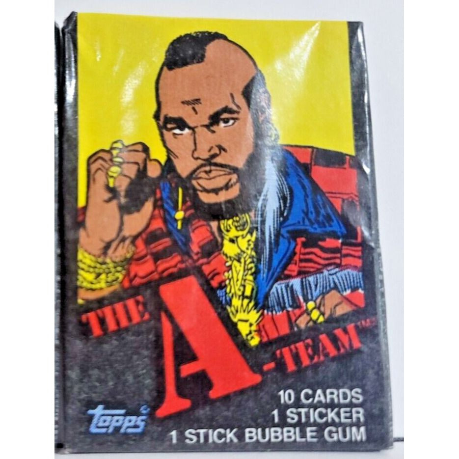 Topps "The A-Team" Vintage Original Sealed Wax Pack 1983 MR. T WRAPPER