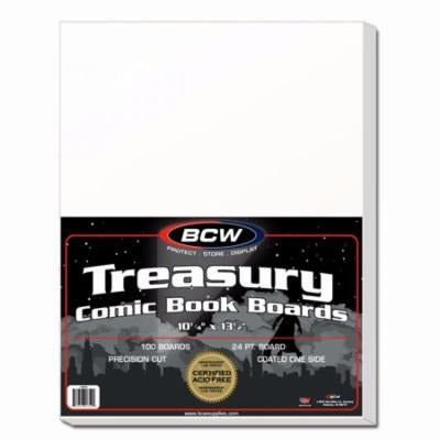 BCW Treasury Comic Backing Boards Pack of 100 Protection Back Boards Acid Free